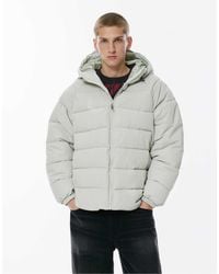 Pull&Bear - Stwd - doudoune à capuche - pâle - Lyst