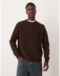 SELECTED - 100% Cotton Boxy Knitted Jumper - Lyst