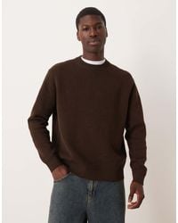 SELECTED - 100% Cotton Boxy Knitted Jumper - Lyst