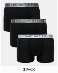 Tommy Hilfiger - 3-pack Trunks With Coloured Waistband - Lyst
