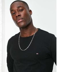 Tommy Hilfiger - Cotton Icon Logo Stretch Slim Fit Long Sleeve Top - Lyst