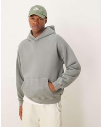 Abercrombie & Fitch - Sudadera Lavado Con Capucha Essentials De - Lyst
