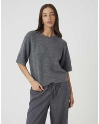 Brave Soul - Loose Fit Knitted T-Shirt - Lyst