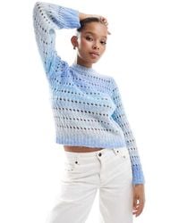 ONLY - Round Neck Ombre Jumper - Lyst