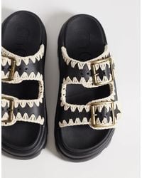 Mou - Eva Two Buckle Sandals - Lyst