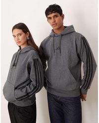 adidas Originals - Adidas Sportswear Three Stripe Fleece Hoodie - Lyst