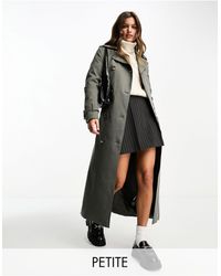 Forever New - Trench-coat long avec ceinture - olive doux - Lyst