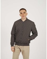 Brave Soul - Diamond Quilted Bomber Jacket - Lyst