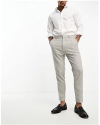 ASOS - Tapered Fit Smart Trousers - Lyst
