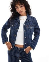Levi's - Original Denim Pinstripe Trucker Co-ord - Lyst