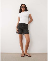 ASOS - Short Sleeve With Stud Detail Top - Lyst