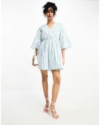 Y.A.S - Y.a.s Wrap Tie Mini Dress - Lyst