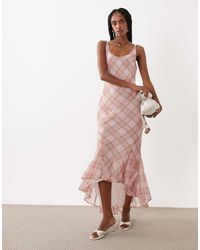 ASOS - Chiffon Bias Godet Maxi Dress - Lyst