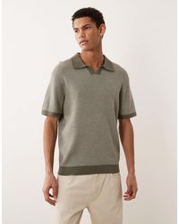 Jack & Jones - Premium Split Neck Knitted Top - Lyst