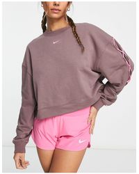 Nike - One - Novelty - Dri-fit - Sweatshirt Met Ronde Hals - Lyst