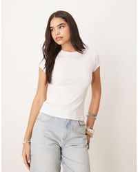 Abercrombie & Fitch - – geripptes slim fit t-shirt - Lyst