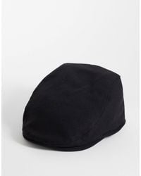 ASOS - – flache kappe aus melton-wolle - Lyst
