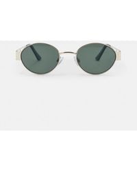 Pull&Bear - Metallic Oval Sunglasses - Lyst