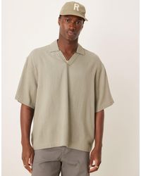 ASOS - Boxy Oversized Overhead Linen Blend Shirt - Lyst