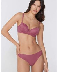 Tezenis - Wien Lace Slightly Padded Balconette Bra - Lyst