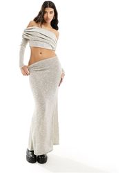 ASOS - Co-ord Soft Sheer Textured Fishtail Maxi Skirt - Lyst