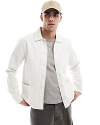New Look - – hemdjacke aus twill - Lyst