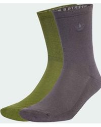 adidas Originals - Pack De 2 Pares De Calcetines Deportivos Verde Técnico Y Gris Estrado De - Lyst