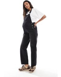 ASOS - Asos Design Maternity Denim Dungaree - Lyst