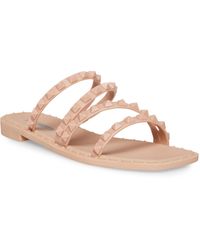 Steve Madden Skyler-j Studded Sandals in Green | Lyst