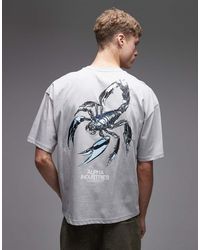 Alpha Industries - T-Shirt Met Schorpioenprint Op De Achterkant - Lyst
