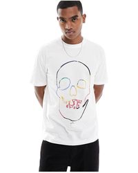 PS by Paul Smith - Paul Smith T-shirt With Large Skull Chest Print - Lyst