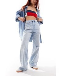 Tommy Hilfiger - Claire High Waisted Wide Leg Jeans - Lyst