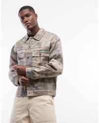 Element - Trucker Utility Graffiti Print Jacket - Lyst