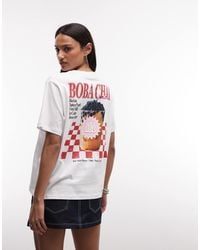 Noisy May - Oversized T-Shirt With Chai Back Print - Lyst
