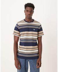 Barbour - Aickmen Tailored Striped T-shirt - Lyst