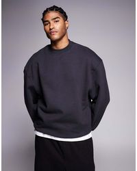 ASOS - Oversized Sweatshirt Van Premium 400Gsm Zware Stof - Lyst