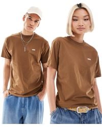 Vans - Camiseta marrón con logo en el pectoral izquierdo - Lyst