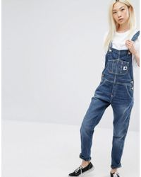 carhartt denim overalls womens