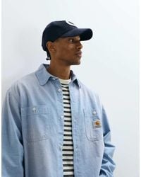 Carhartt - Carhartt Long Sleeve Denim Shirt With Paint Splatter Effect - Lyst