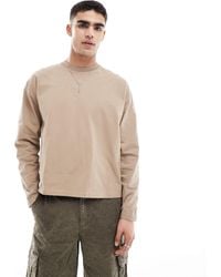 ASOS - Heavyweight Long Sleeved Boxy Cropped Oversized T-shirt - Lyst