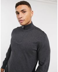 SELECTED - Pull avec col zippé - foncé - Lyst