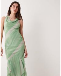 asos design scoop neck trapeze maxi dress with frill ASOS - Petite Trapeze Maxi Dress - Women - Polyester - 4 US