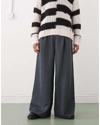 Collusion - Pantalones De Sastre Grises De Pernera Ancha De - Lyst