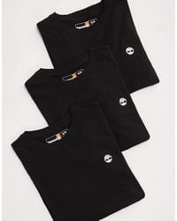Timberland - Dunstan 3 Pack Small Chest Logo T-Shirts - Lyst