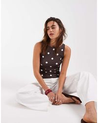 Vero Moda - Square Neck Vest Top - Lyst