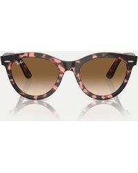 Ray-Ban - Wayfarer Way Round Sunglasses With Lens - Lyst