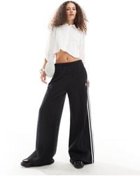 adidas Originals - 3-stripes Loose French Terry Wide Leg joggers - Lyst