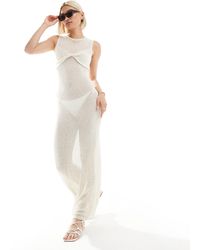 The Frolic - – exklusives, ärmelloses maxi-strandkleid aus strick - Lyst