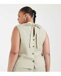 ASOS - Asos Design Curve Seersucker Sleeveless Co-ord Top - Lyst