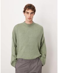 ASOS - Super Oversized Boxy Fit Knitted Crew Neck Jumper - Lyst